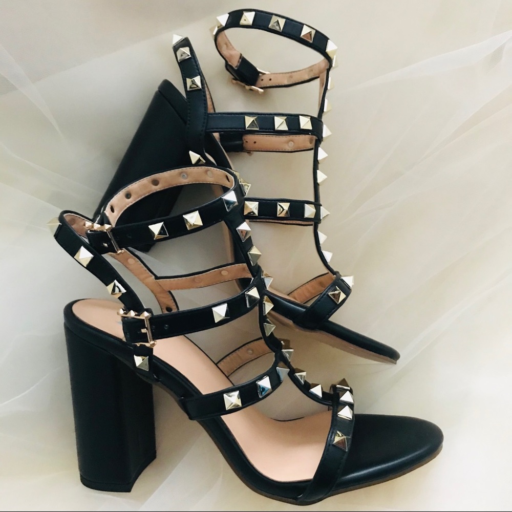 Reborn Vegans Gladiator Block Heels